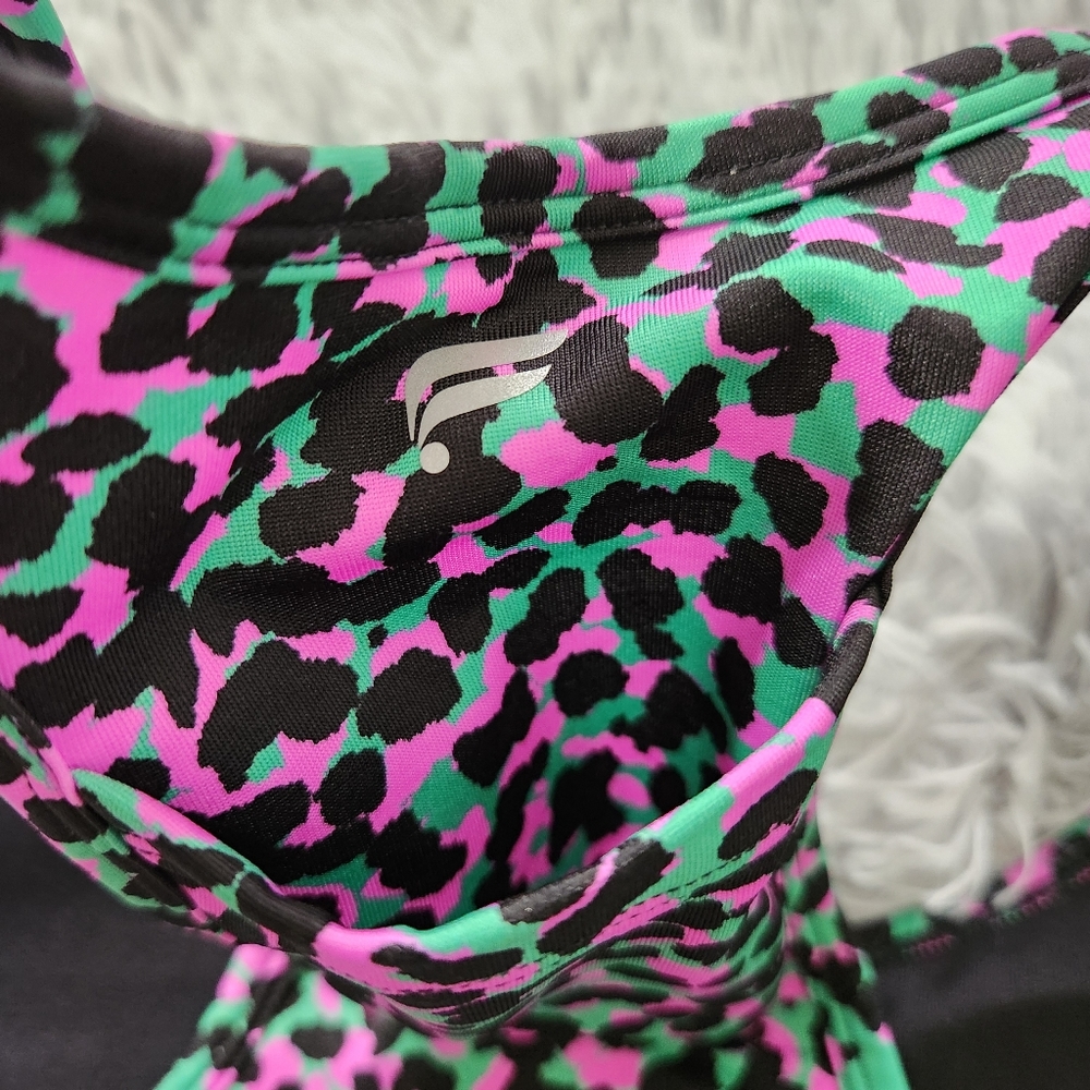 Fabletics Green And Pink Leopard Print On The Go … - image 6